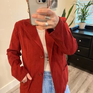 Vintage Notations Red Blazer